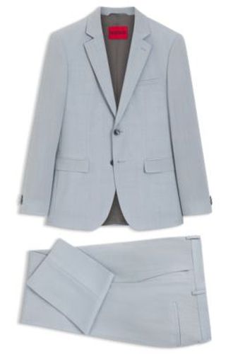 Costume deux pièces Extra Slim en popeline de laine mélangée - HUGO - Modalova