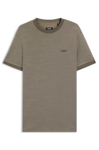 T-shirt x ASTON MARTIN en jacquard de mohair et de coton - Boss - Modalova