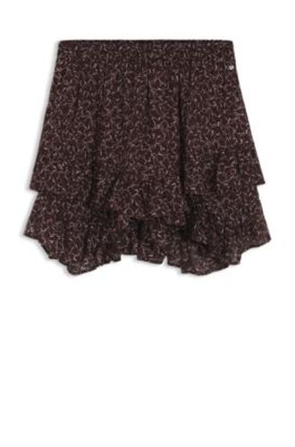 Jupe-short imprimée à effet superposé - Boss - Modalova