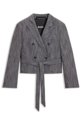 Veste Regular en denim chiné - Boss - Modalova