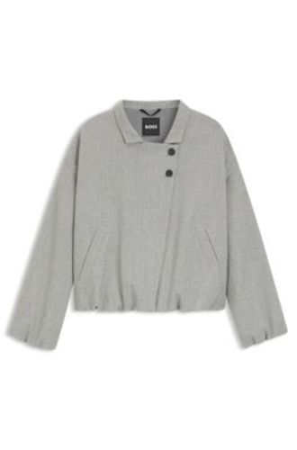 Veste Regular en galuchat stretch - Boss - Modalova
