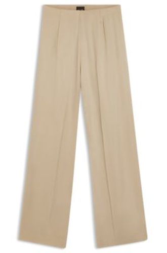 Pantalon large Regular à plis creux - Boss - Modalova