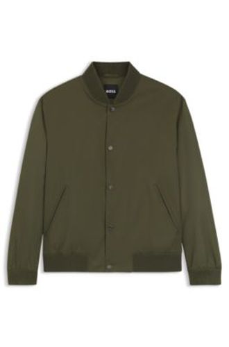 Blouson hydrofuge à manches monogrammées - Boss - Modalova