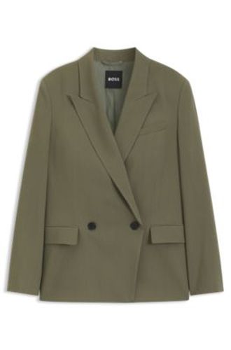 Blazer Regular en crêpe stretch à rayures tennis - Boss - Modalova