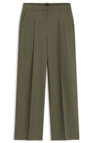 Pantalon Regular en crêpe stretch à rayures tennis - Boss - Modalova