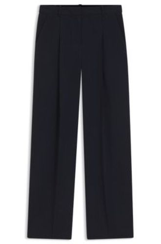 Pantalon Regular en crêpe stretch à rayures tennis - Boss - Modalova