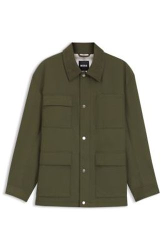 Veste de terrain déperlante avec doublure à carreaux - Boss - Modalova