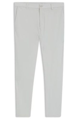 Pantalon Regular en velours côtelé technique avec logo - Boss - Modalova