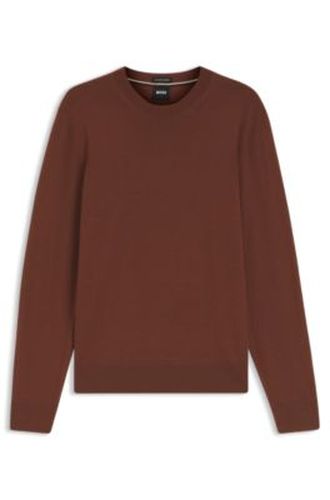 Pull en laine mérinos à la coupe standard - Boss - Modalova