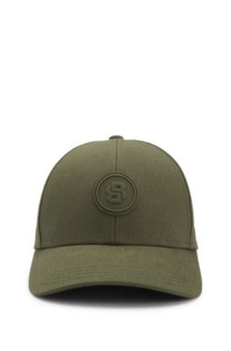 Casquette en toile de coton avec écusson à monogramme Double B - Boss - Modalova