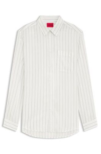 Chemise Oversize en toile à rayures - HUGO - Modalova