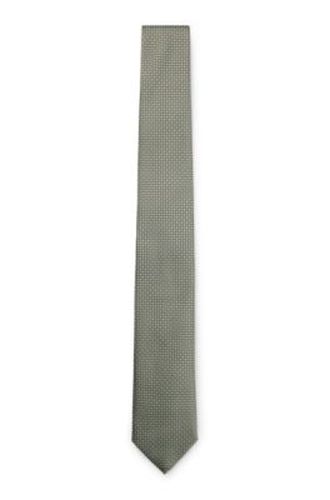 Cravate en soie mélangée à motif jacquard - Boss - Modalova