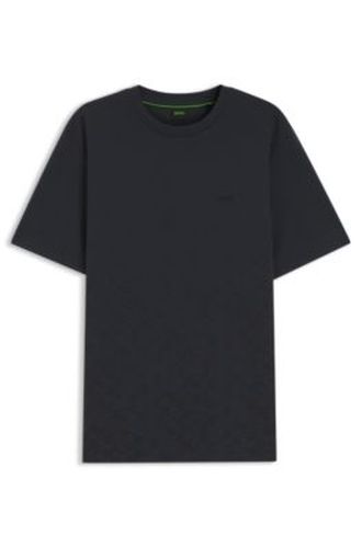 T-shirt en piqué de coton à imprimé intégral - Boss - Modalova
