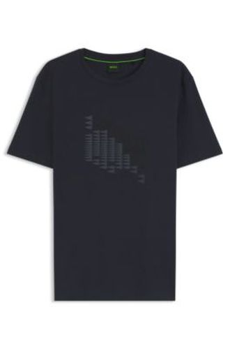 T-shirt en coton stretch avec étiquette artistique - Boss - Modalova