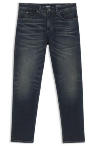 Jean Regular en coton stretch mélangé indigo - Boss - Modalova