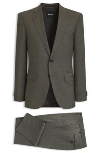 Costume Regular deux pièces en mohair stretch chiné - Boss - Modalova