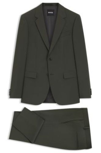 Costume Slim deux pièces en laine vierge stretch - Boss - Modalova