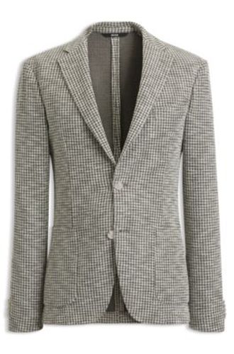 Veste Slim en coton mélangé à motif - Boss - Modalova