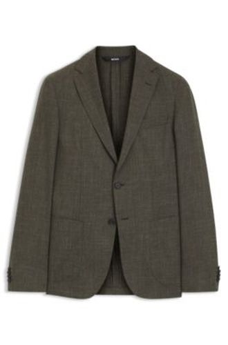 Veste Slim en laine vierge et en lin - Boss - Modalova