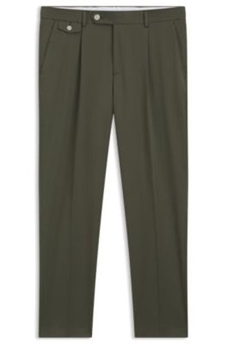 Pantalon Tapered en coton mélangé - Boss - Modalova