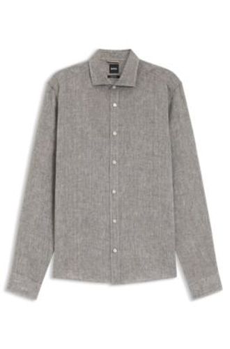 Chemise Regular en lin lavé - Boss - Modalova
