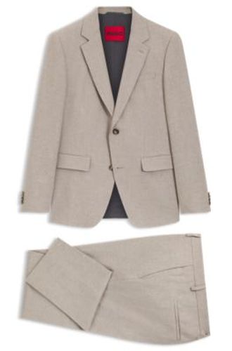 Costume deux pièces Slim Fit en coton et lin - HUGO - Modalova