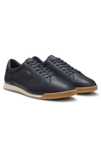Baskets en cuir avec logo imprimé en transfert - Boss - Modalova