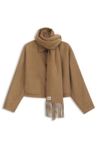 Veste Oversize courte avec écharpe détachable - Boss - Modalova