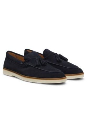 Mocassins en cuir suédé avec pampilles - Boss - Modalova