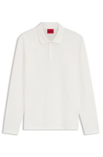 Polo Slim en coton mercerisé - HUGO - Modalova