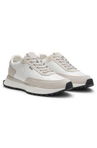 Baskets en cuir avec logo sur le côté - Boss - Modalova