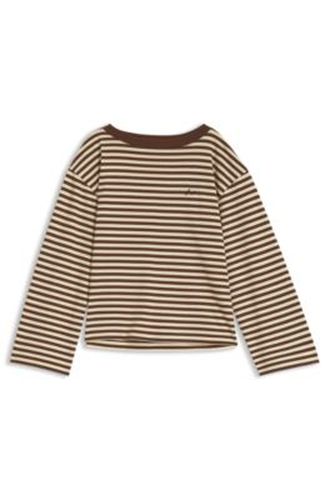 Top Relaxed en jersey de coton à rayures - Boss - Modalova