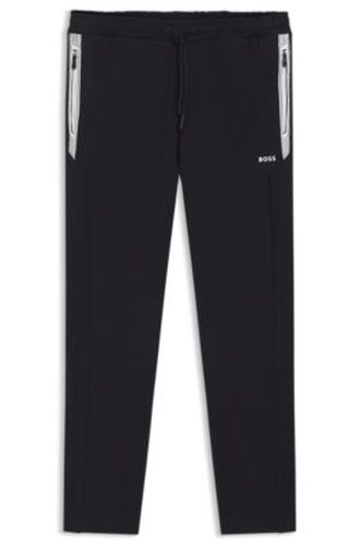 Pantalon en jersey de coton mélangé avec cordon de serrage - Boss - Modalova