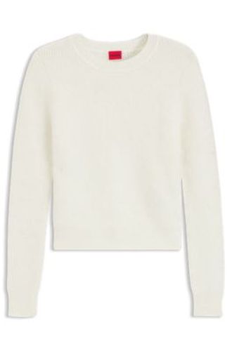 Pull en maille à chevrons avec rivet orné du logo revisité - HUGO - Modalova