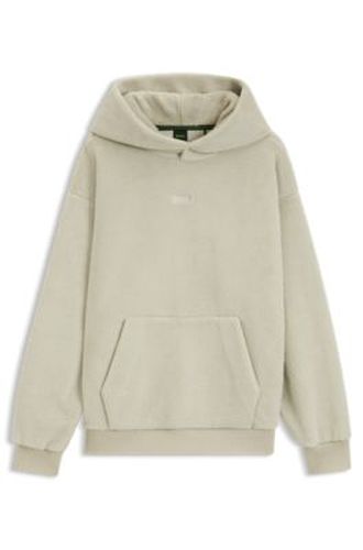 Sweat à capuche en peluche avec logo brodé - Boss - Modalova