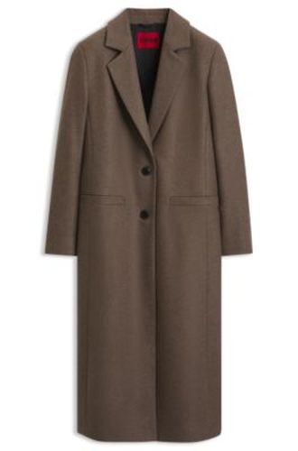 Manteau habillé Relaxed avec rivet monogrammé - HUGO - Modalova