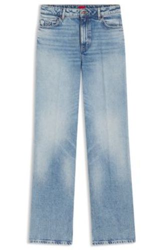 Jean large en denim stretch bleu - HUGO - Modalova