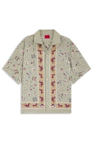 Chemise Oversize à imprimé affirmé - HUGO - Modalova