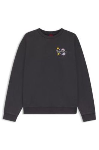 Sweat en coton avec motif à fleurs - HUGO - Modalova