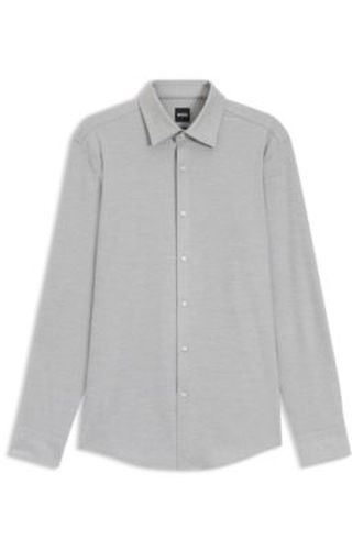Chemise Slim Fit en jersey stretch mouliné - Boss - Modalova
