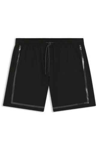 Short de bain à rayures imprimées avec logo - Boss - Modalova