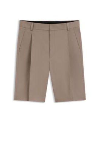 Short coupe décontractée en twill de coton stretch - HUGO - Modalova