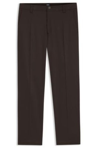 Pantalon coupe droite en twill stretch - Boss - Modalova