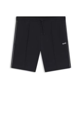 Short en coton mélangé avec passepoils - Boss - Modalova