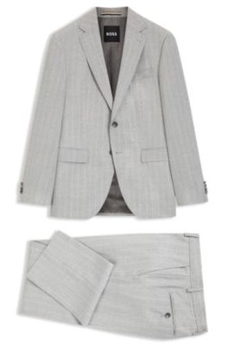 Costume deux pièces Regular Fit en laine vierge à rayures - Boss - Modalova