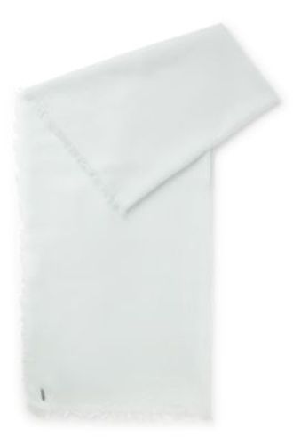 Écharpe légère en mohair à franges - Boss - Modalova