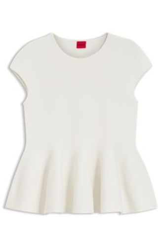Pull Slim avec ourlet à basque - HUGO - Modalova
