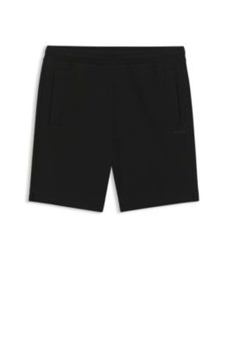 Short en jersey piqué de coton mélangé avec logo brodé - Boss - Modalova