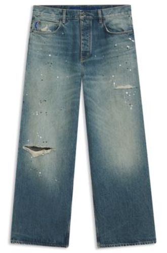 Jean ample en denim de coton épais - HUGO - Modalova