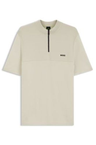 Pull à encolure zippée et imprimé graphique - Boss - Modalova